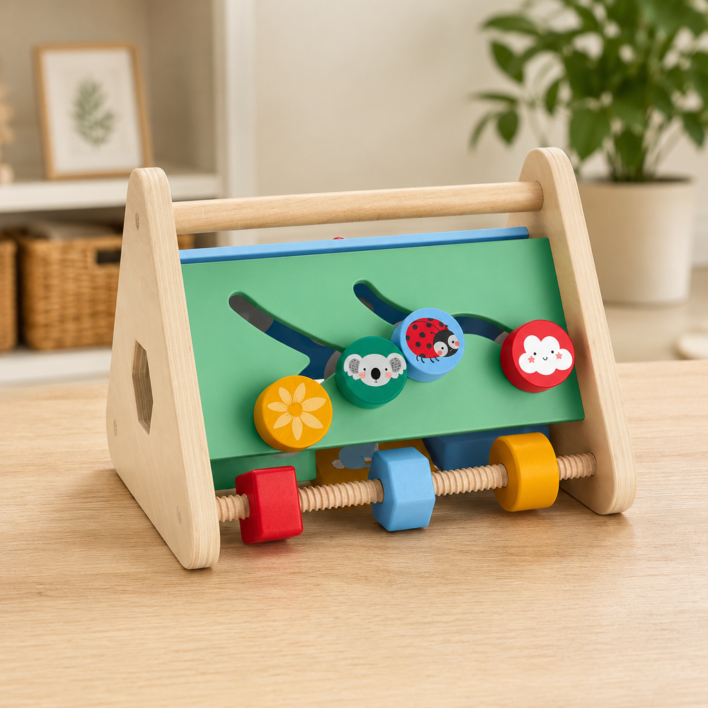 Wooden 3-Sided Activity Triangle