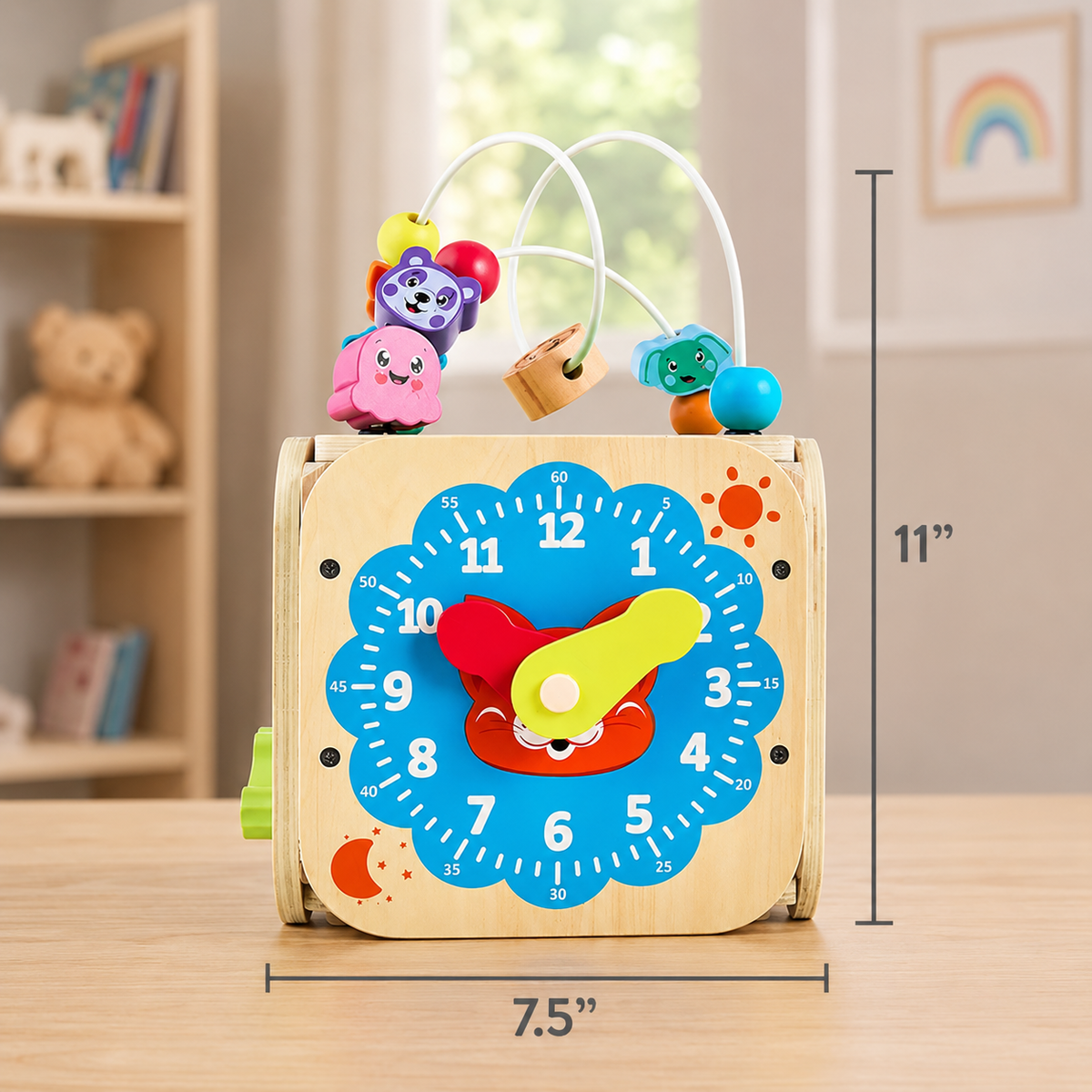 Wooden Activity & Sorting Cube