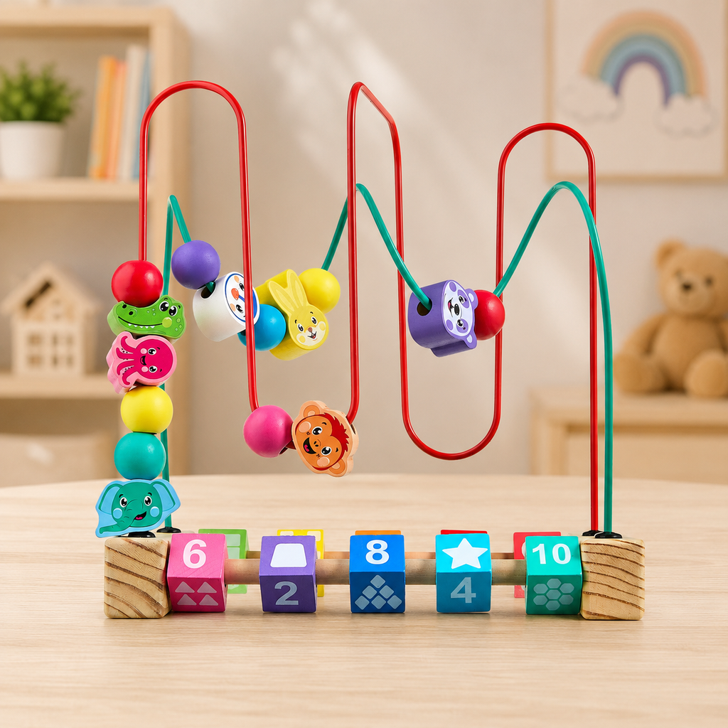 Wooden Bead Maze Learning Toy
