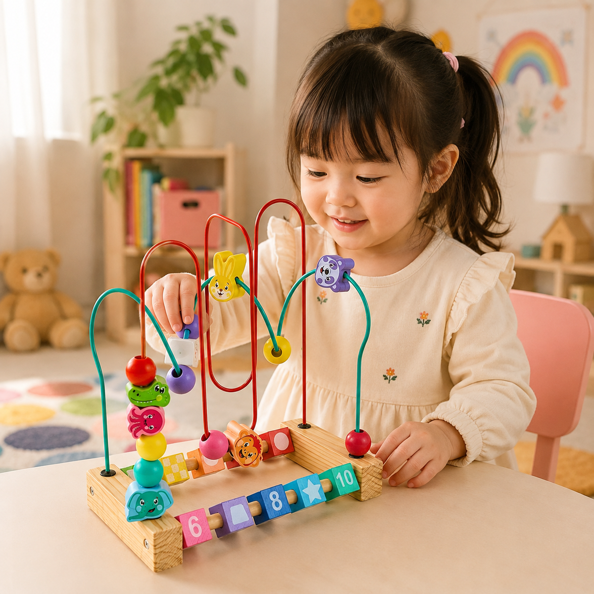 Wooden Bead Maze Learning Toy