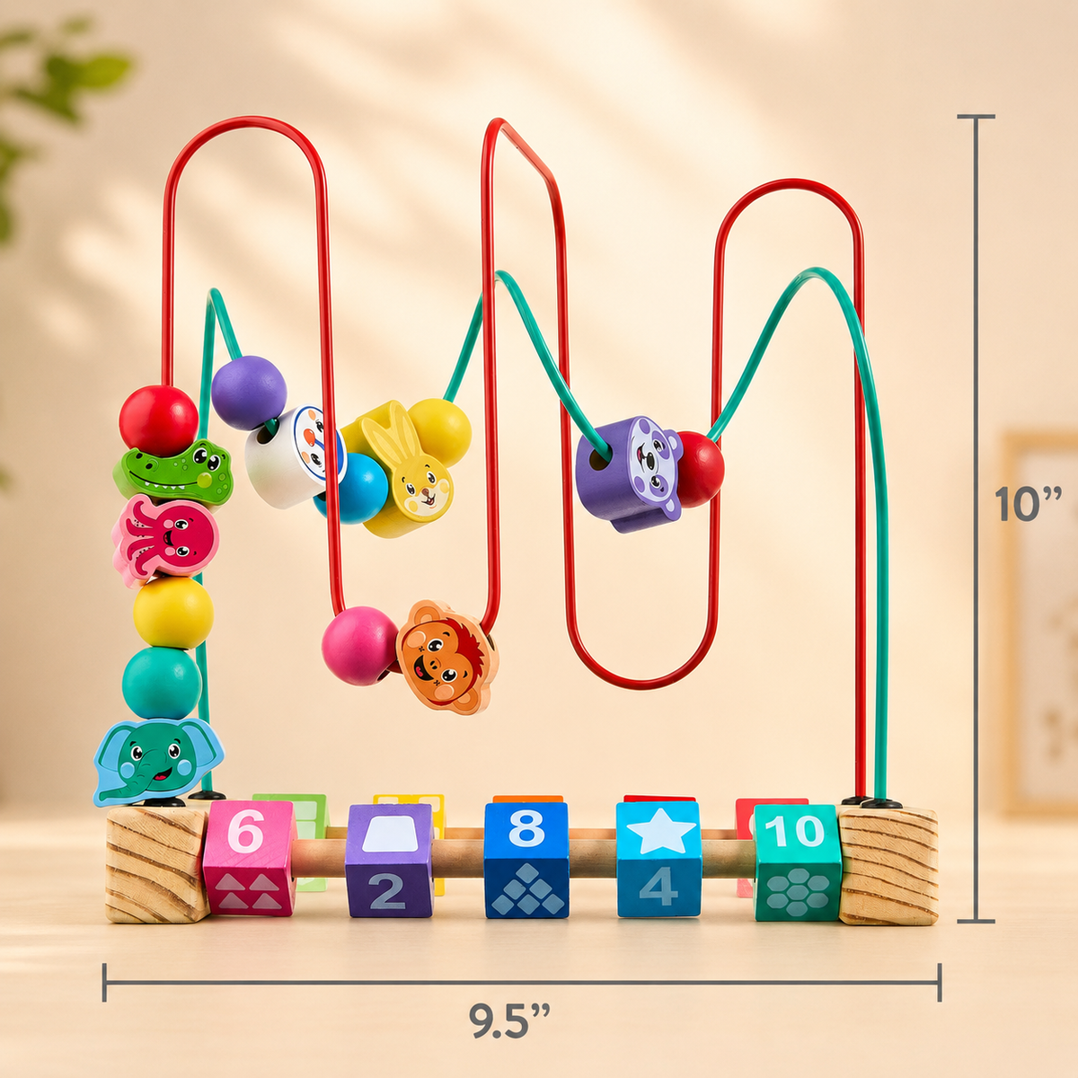 Wooden Bead Maze Learning Toy