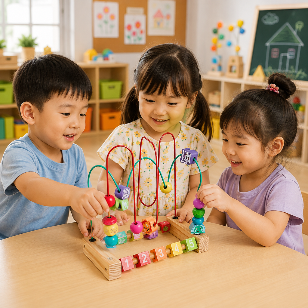 Wooden Bead Maze Learning Toy